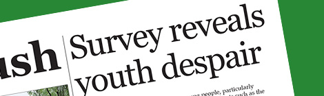Survey reveals youth despair
