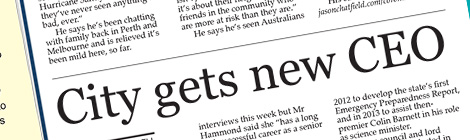 City gets new&nbsp;CEO