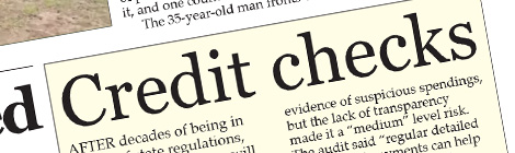 Credit checks 