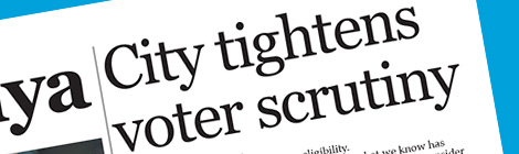 City tightens voter scrutiny