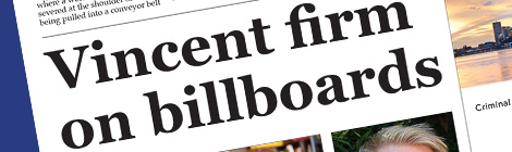 Vincent firm on billboards