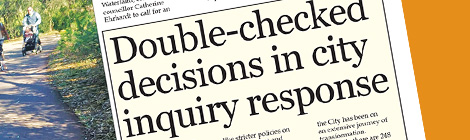 Double-checked decisions in city inquiry&nbsp;response