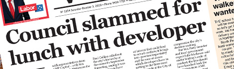 Council slammed for lunch with&nbsp;developer