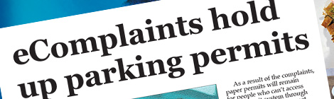 eComplaints hold up parking&nbsp;permits