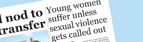 Young women suffer unless sexual violence gets called out