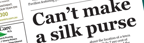 Letter: Can’t make a silk&nbsp;purse