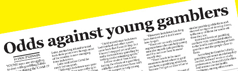 Odds against young&nbsp;gamblers
