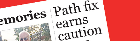 Path fix earns&nbsp;caution