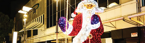 Festive lights trail