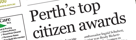 Perth’s top citizen&nbsp;awards