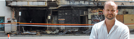 Gutted building security queried