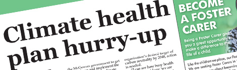 Climate health plan&nbsp;hurry-up