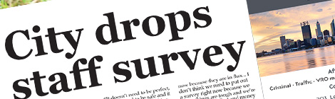 City drops staff&nbsp;survey