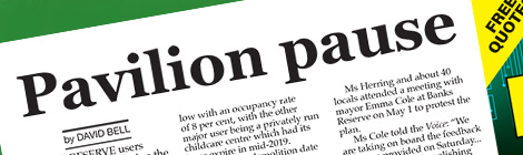 Pavilion pause
