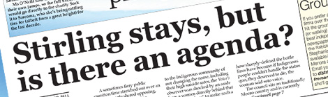 Stirling stays, but is there an&nbsp;agenda?