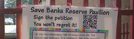 Protest can’t save pavilion