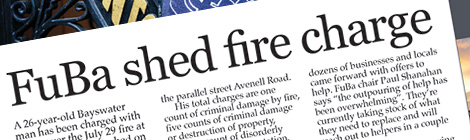 FuBa shed fire charge