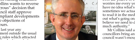 Collins out for power rollback