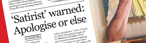 ‘Satirist’ warned: Apologise or&nbsp;else