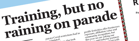 Training, but no raining on parade 