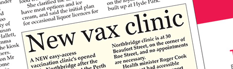 New vax clinic