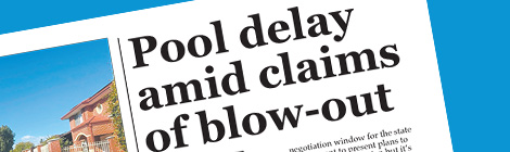 Pool delay amid claims of&nbsp;blow-out