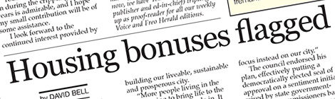 Housing bonuses flagged