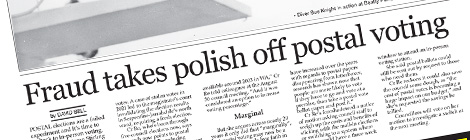 Fraud takes polish off postal voting