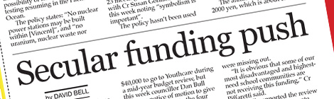 Secular funding push