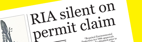 RIA silent on permit&nbsp;claim