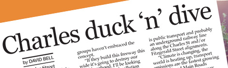 Charles duck ‘n’ dive