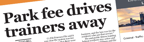 Park fee drives trainers&nbsp;away