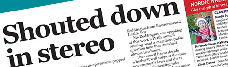 Shouted down in stereo