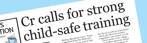Cr calls for strong child-safe training