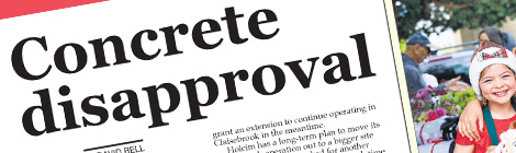 Concrete disapproval