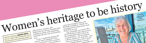 Women’s heritage to be history