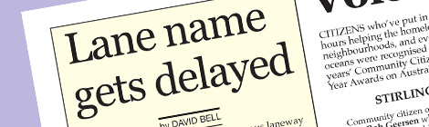 Lane name gets&nbsp;delayed