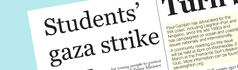 Students’ gaza strike