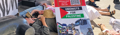 Die-in for Gaza