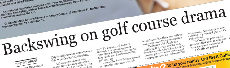 Backswing on golf course&nbsp;drama