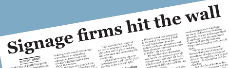 Signage firms hit the&nbsp;wall