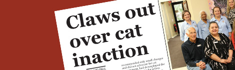 Claws out over cat inaction